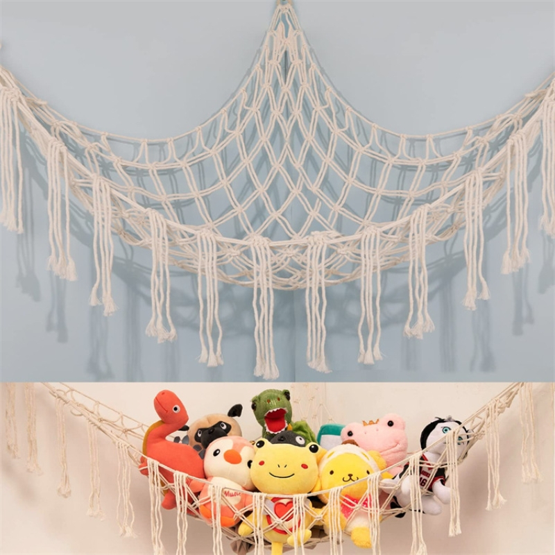 Wall Organizer Pocket - 1PCS Hand-woven Rope Corner Storage Triangle