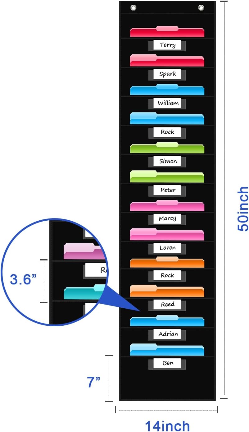 12 Pockets File Storage Pocket - Wall Organizer Pocket บทวิจารณ์และราคา