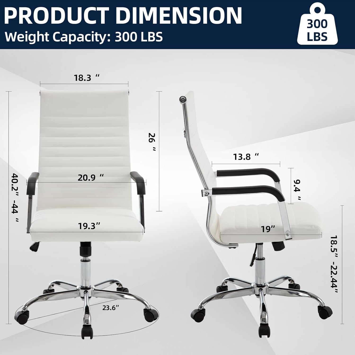 Ergonomic Ribbed Leather Offic - Office Furniture Custom บทวิจารณ์และราคา