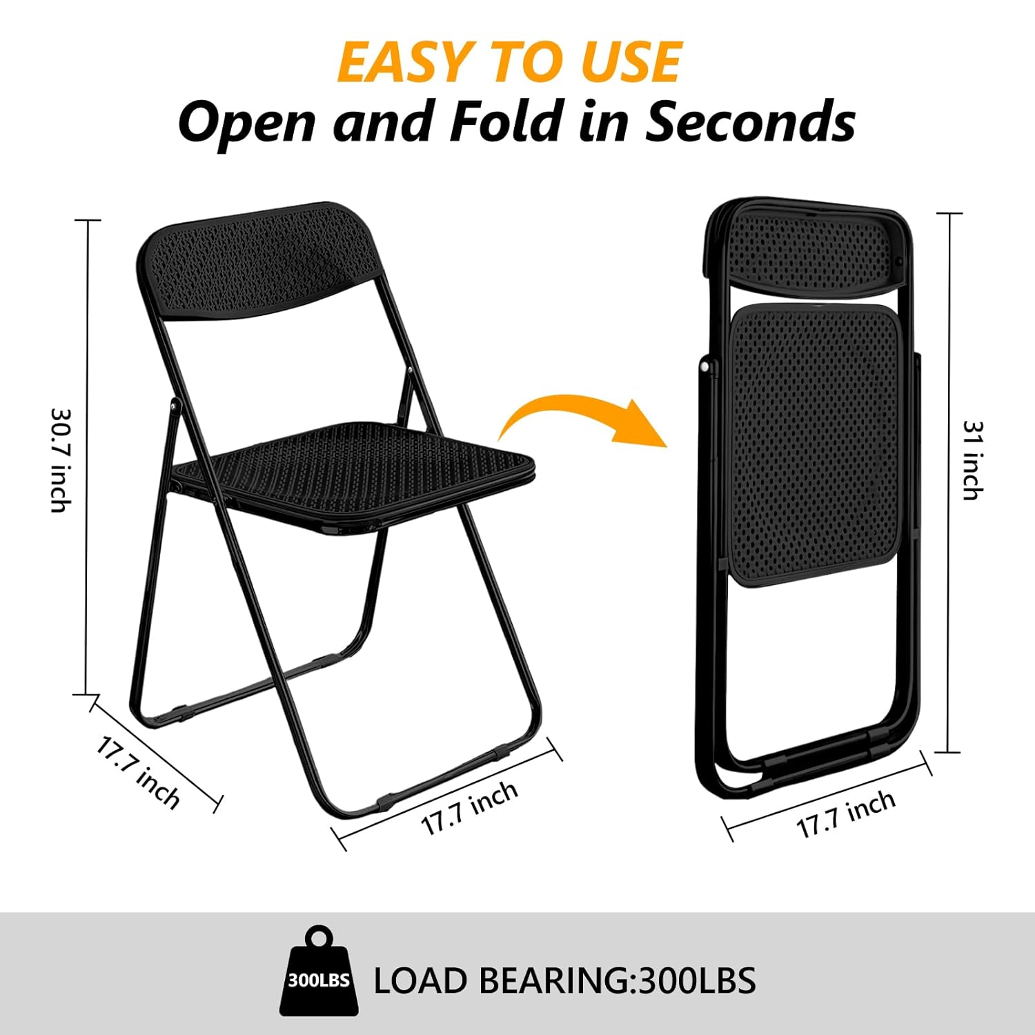 Folding Chairs, 300lb Capacity - Office Furniture Custom บทวิจารณ์และราคา