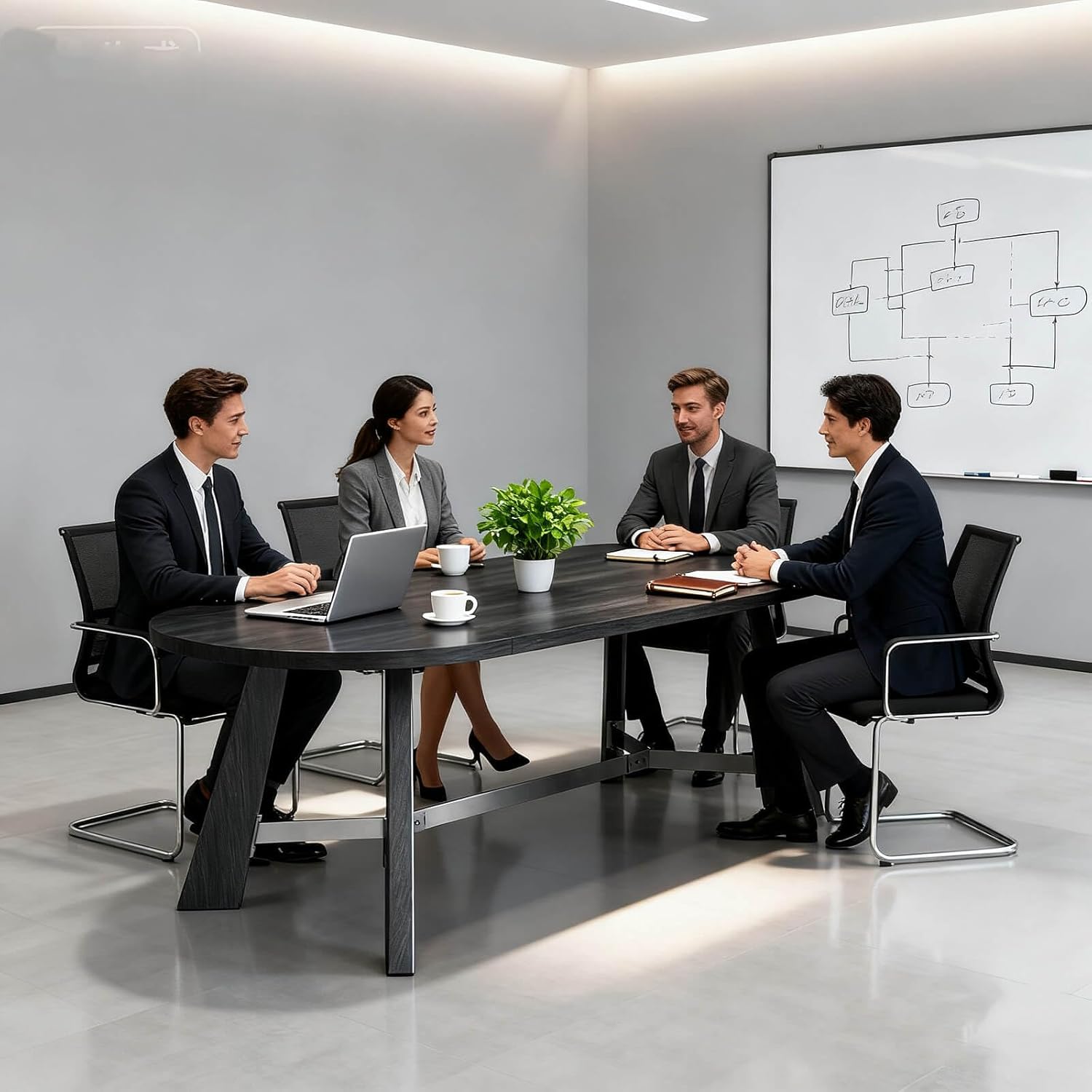 6-8 Person Oval Conference Tab - Office Furniture Custom บทวิจารณ์และราคา