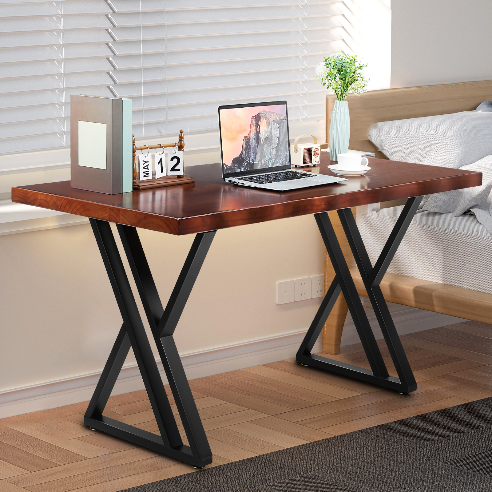 Heavy-Duty Solid Wood Computer - Office Furniture Dimensions บทวิจารณ์และราคา