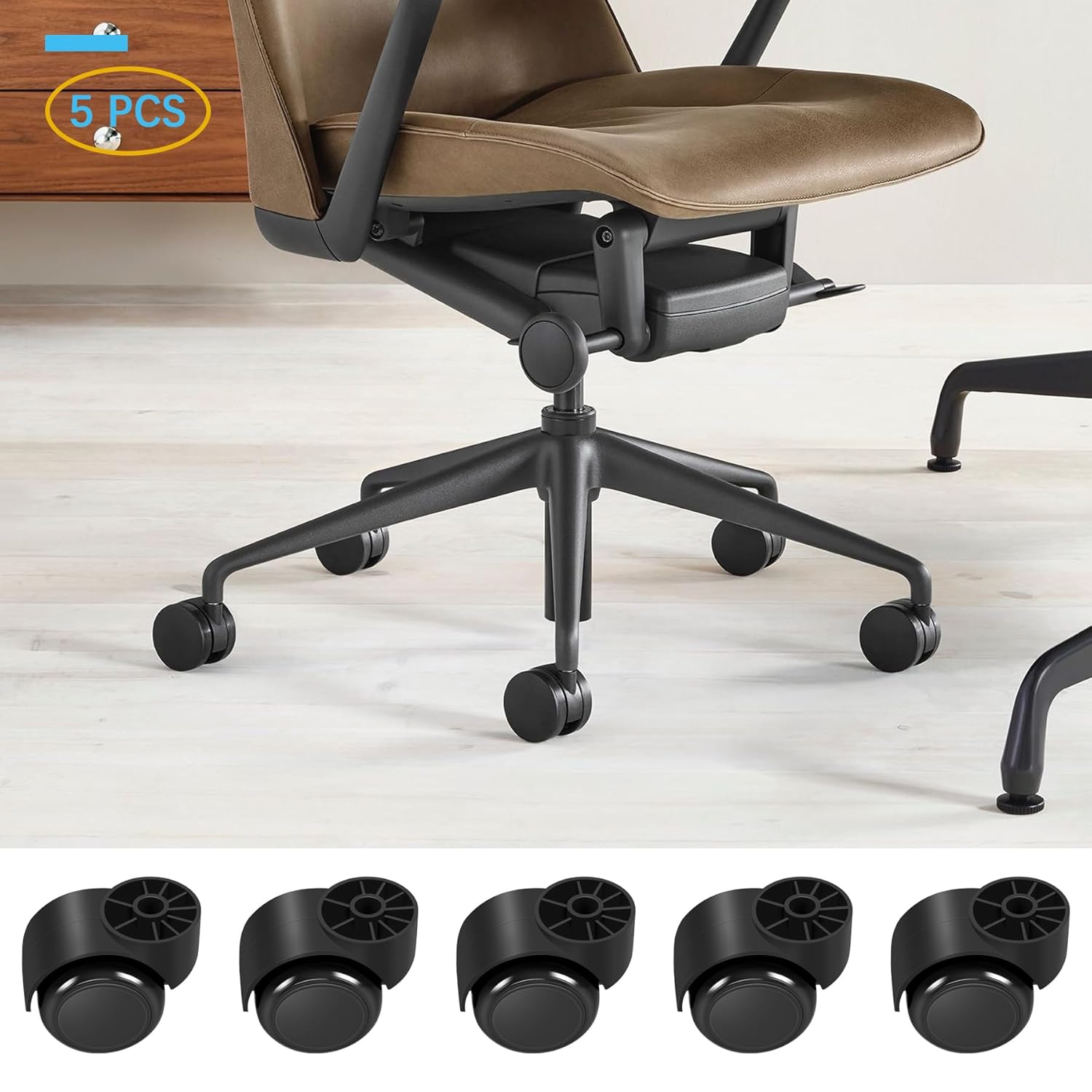 2 Inch Black Silent Office Cha - Office Furniture Images บทวิจารณ์และราคา