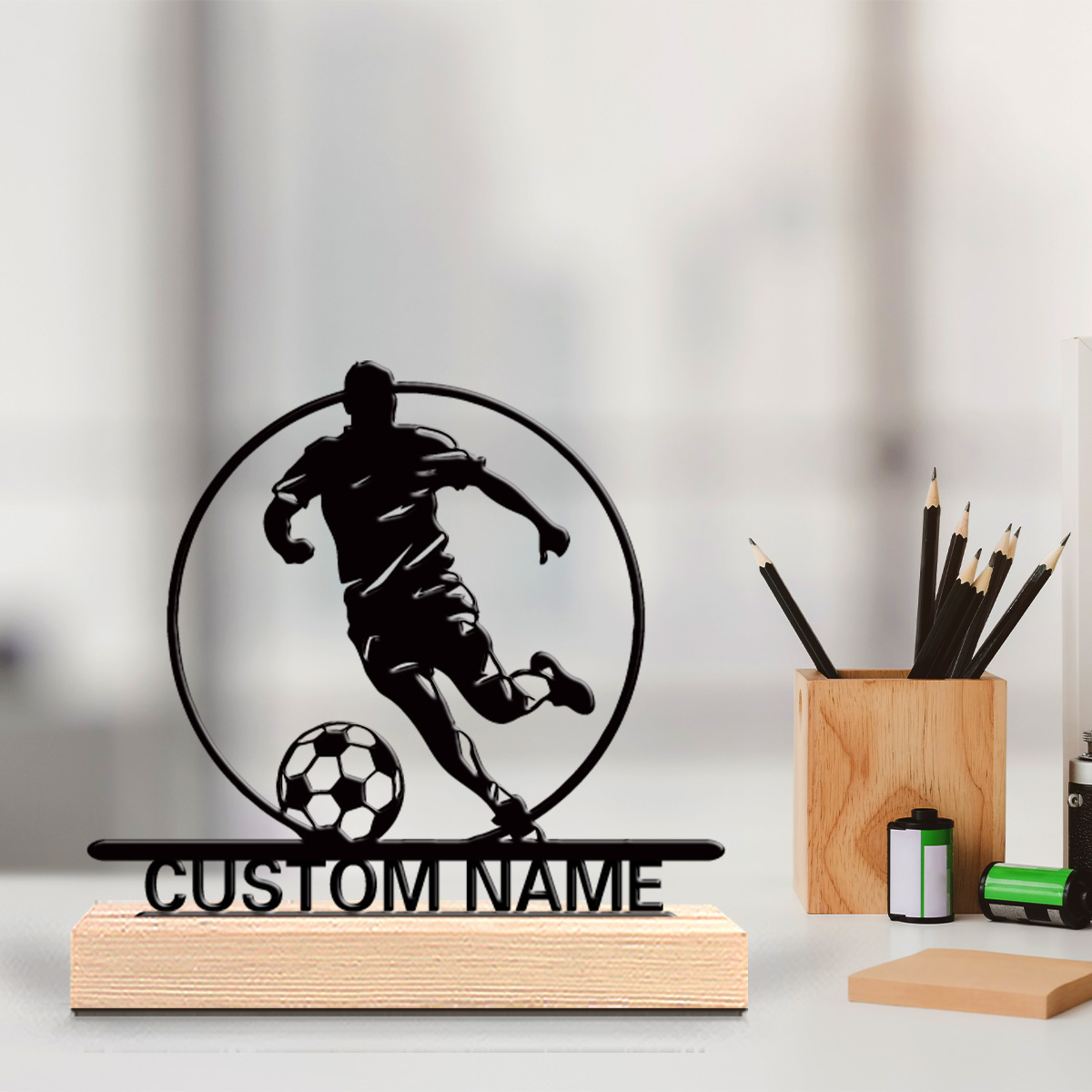 Custom Soccer Player Metal Sta - Office Furniture Custom บทวิจารณ์และราคา