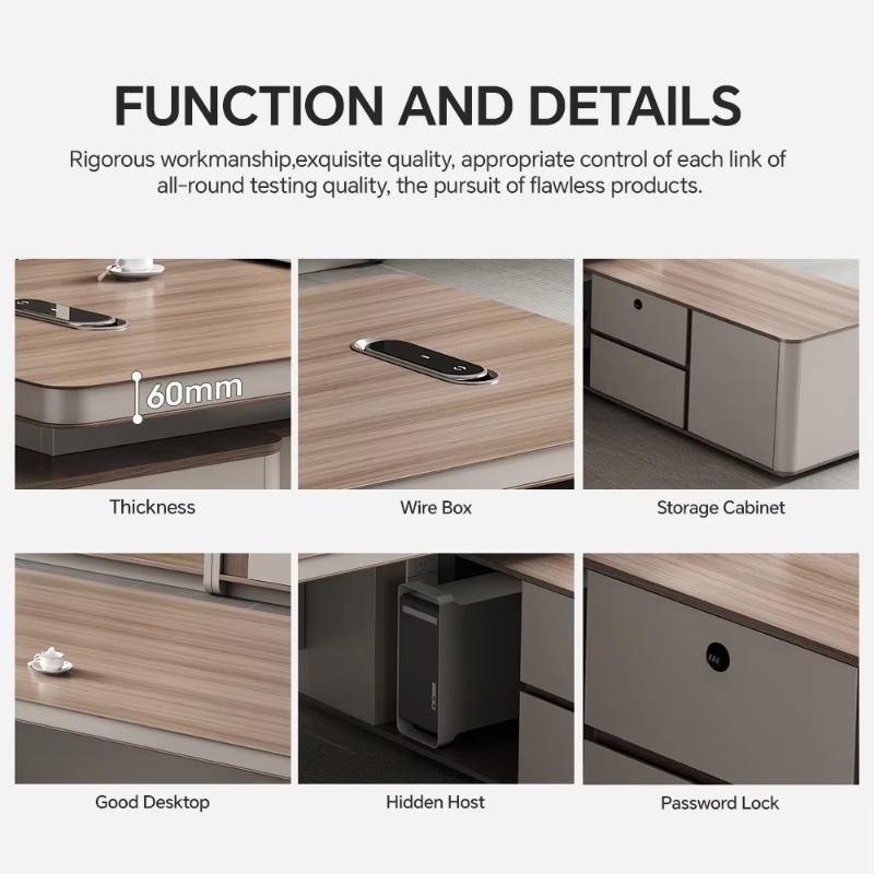 Customized Modern 2.4M Convert - Office Furniture Custom บทวิจารณ์และราคา