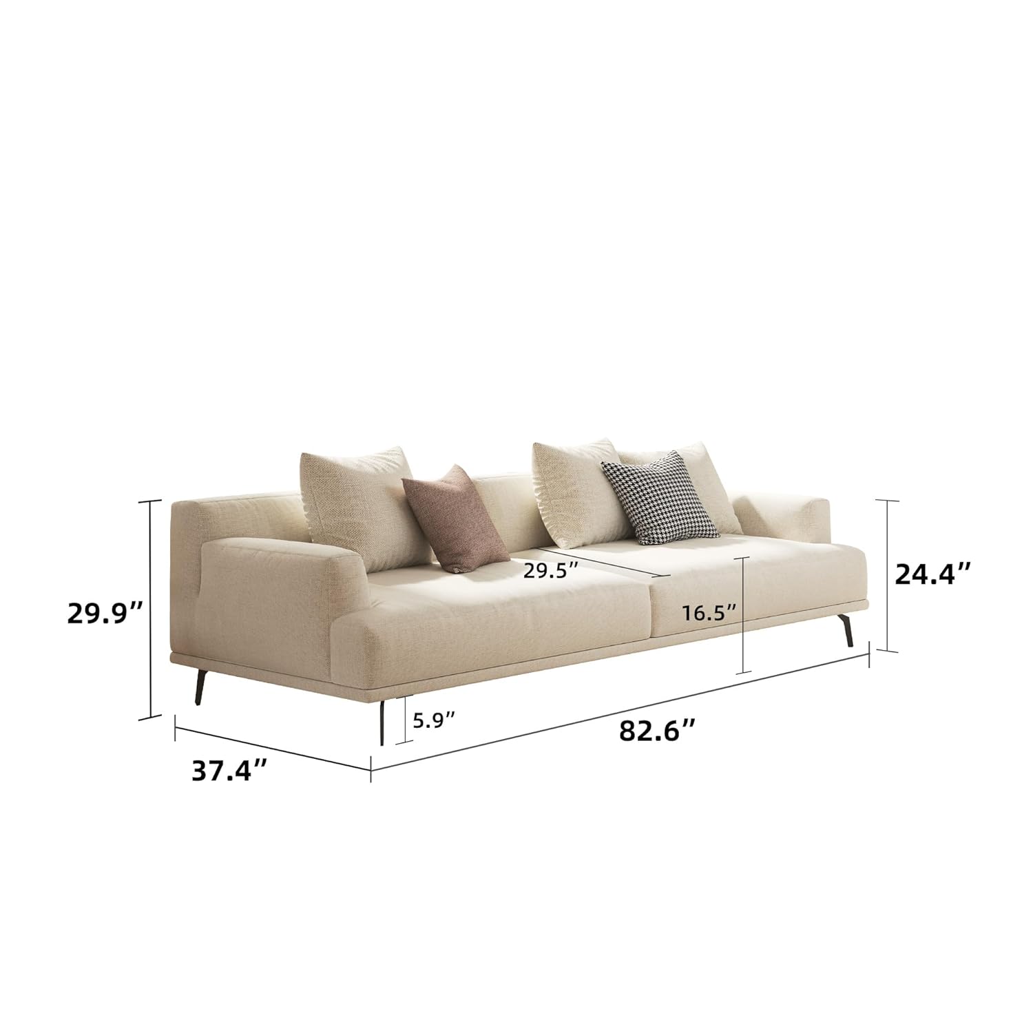 3-Seater Living Room Sofa - Mo - Office Furniture Custom บทวิจารณ์และราคา