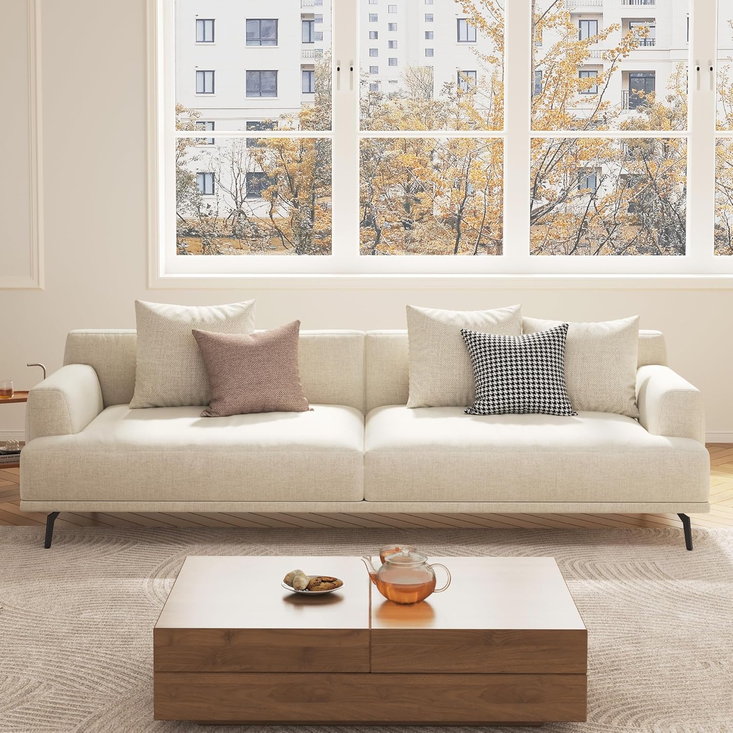 3-Seater Living Room Sofa - Mo - Office Furniture Custom บทวิจารณ์และราคา