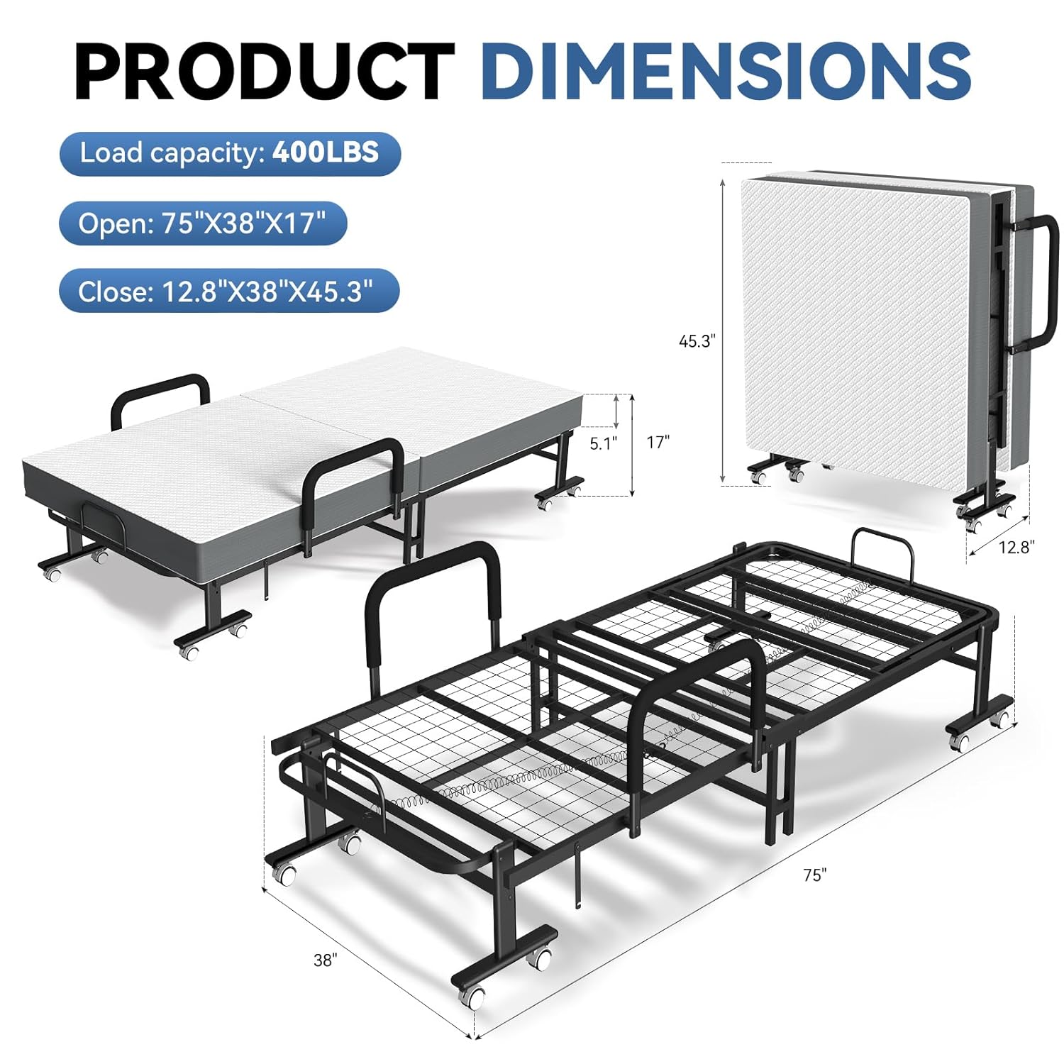 Adult Folding Trundle Bed with - Office Furniture Custom บทวิจารณ์และราคา