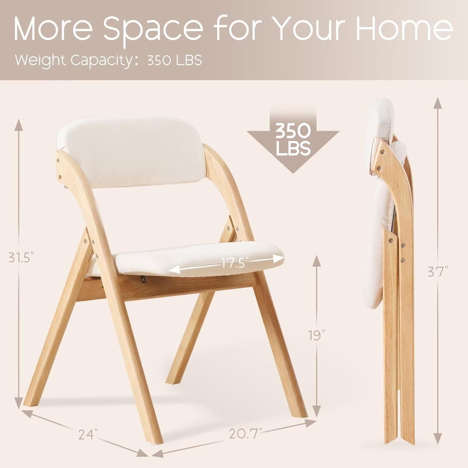 Padded Foldable Chairs Set of  - Office Furniture Custom บทวิจารณ์และราคา