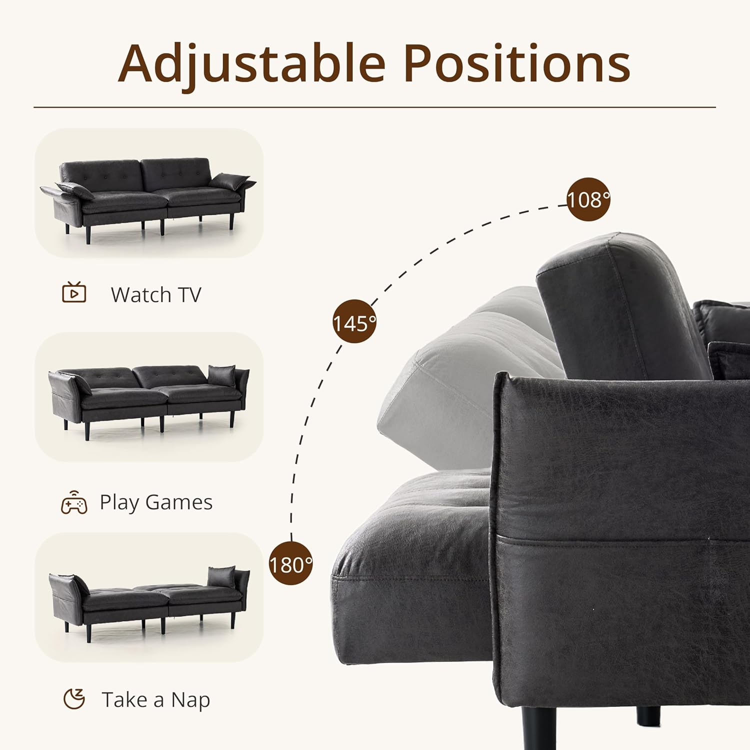Adjustable Backrest Armrest Le - Office Furniture Custom บทวิจารณ์และราคา