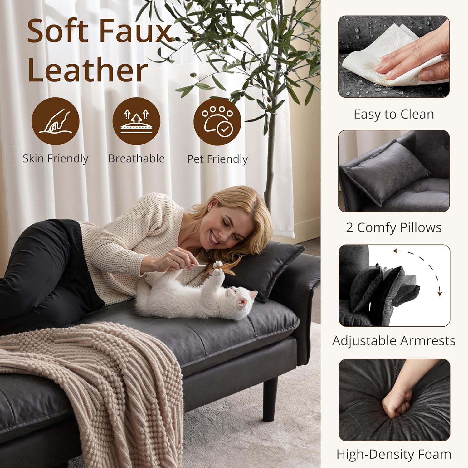 Adjustable Backrest Armrest Le - Office Furniture Custom บทวิจารณ์และราคา