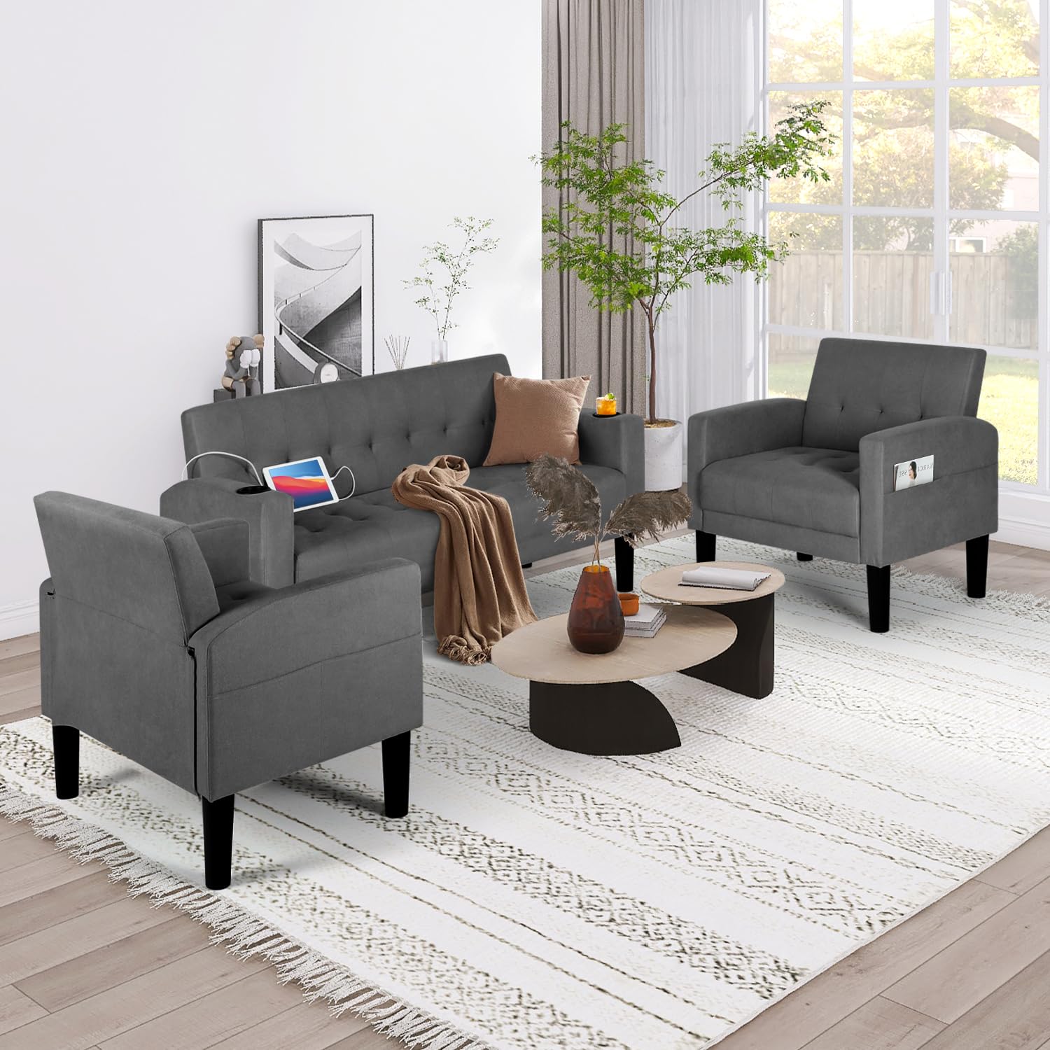 3 Seat Fabric Sectional Sofa S - Office Furniture Custom บทวิจารณ์และราคา