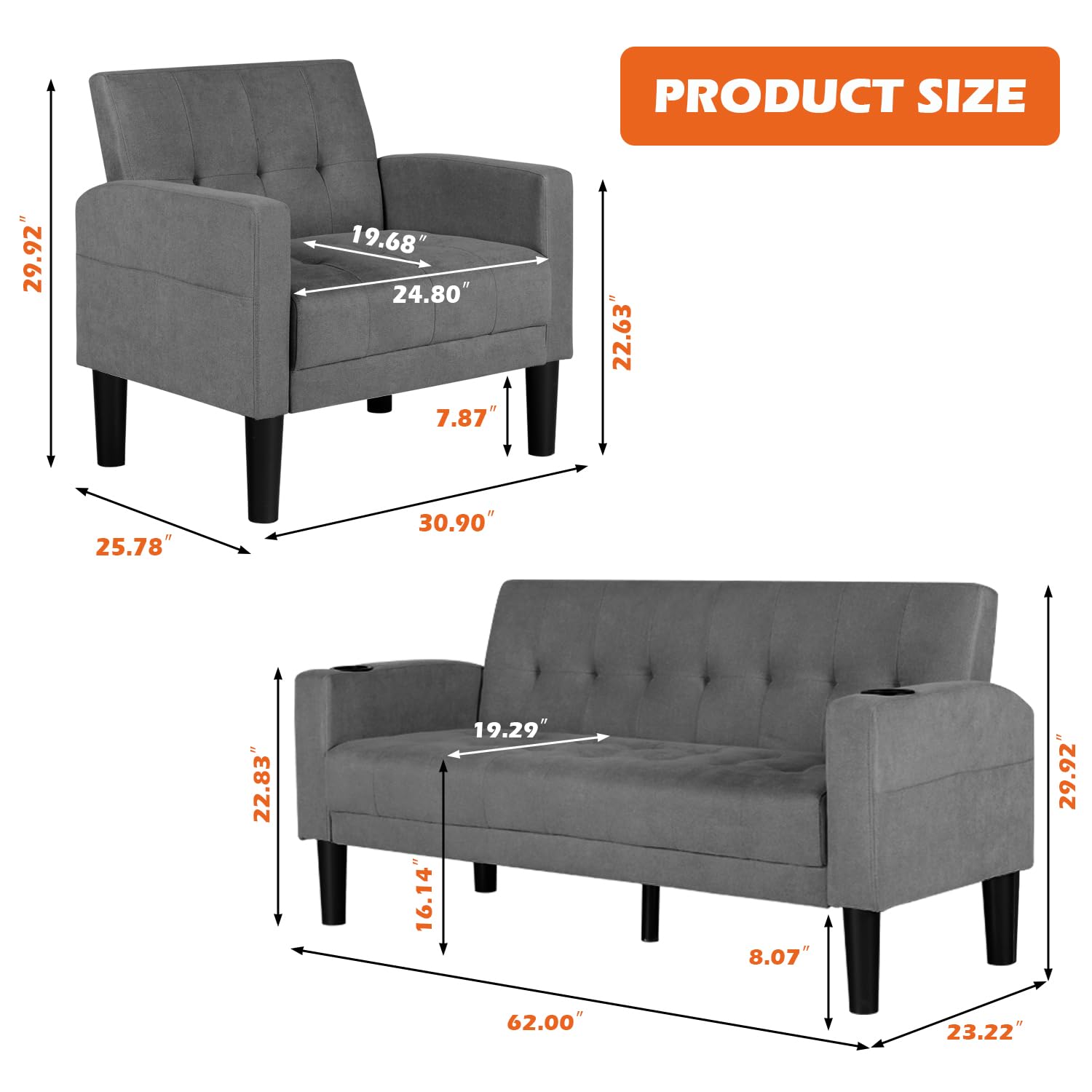 3 Seat Fabric Sectional Sofa S - Office Furniture Custom บทวิจารณ์และราคา